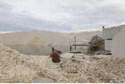 Photo Textures of Background Gravel Mining